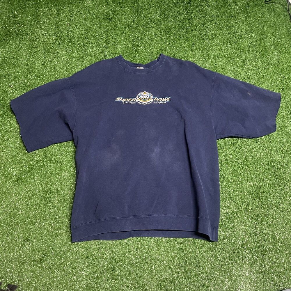 Super Bowl xxxvii Crewneck Men’s XXXL Navy Vintage NFL sweatshirt embroidered